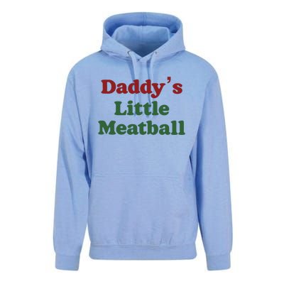 Daddy Little Meatball Italian Funny Daddy Little Meatball Father’s Day Unisex Surf Hoodie