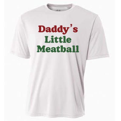 Daddy Little Meatball Italian Funny Daddy Little Meatball Father’s Day Cooling Performance Crew T-Shirt