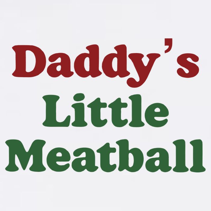 Daddy Little Meatball Italian Funny Daddy Little Meatball Father’s Day Baby Bodysuit