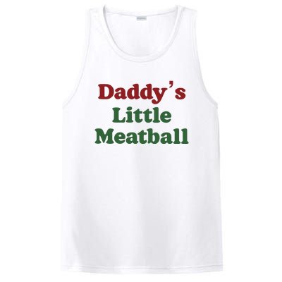 Daddy Little Meatball Italian Funny Daddy Little Meatball Father’s Day PosiCharge Competitor Tank