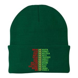 Dream Like Martin Black History Month Knit Cap Winter Beanie