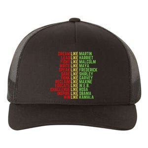 Dream Like Martin Black History Month Yupoong Adult 5-Panel Trucker Hat