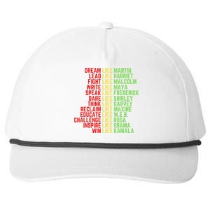 Dream Like Martin Black History Month Snapback Five-Panel Rope Hat