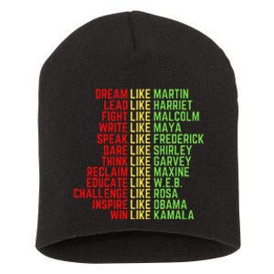 Dream Like Martin Black History Month Short Acrylic Beanie