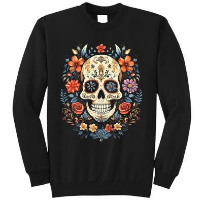 De Los Muertos Day of the Dead Sugar Skull Sweatshirt