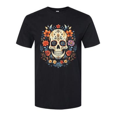 De Los Muertos Day of the Dead Sugar Skull Softstyle® CVC T-Shirt