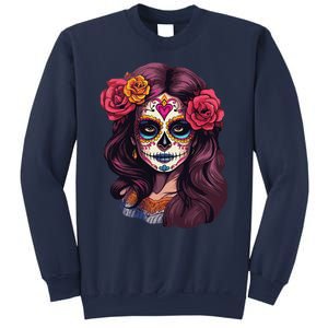 De Los Muertos La Catrina Day Of The Dead Sugar Skull Women Sweatshirt