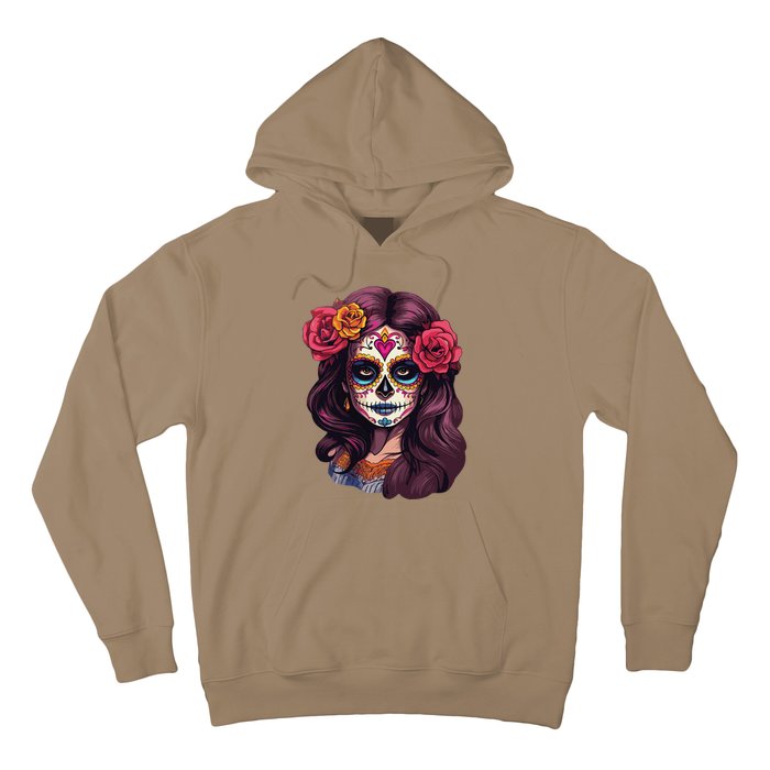 De Los Muertos La Catrina Day Of The Dead Sugar Skull Women Hoodie