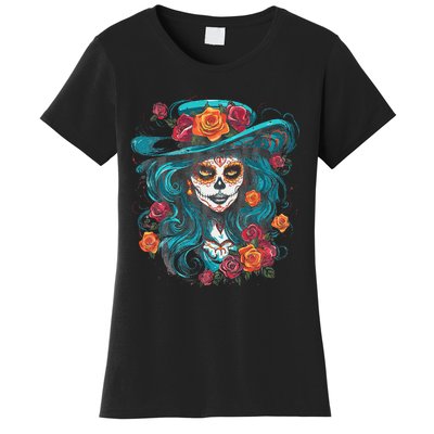 De Los Muertos La Catrina Day of the Dead Women's T-Shirt