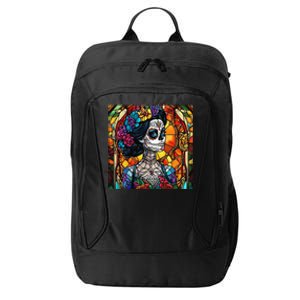 De Los Muertos La Catrina Day Of The Dead Sugar Skull Women City Backpack