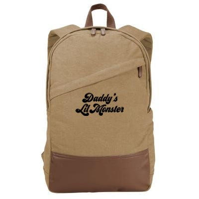 DaddyS Lil Monster Cotton Canvas Backpack