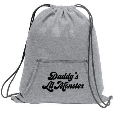 DaddyS Lil Monster Sweatshirt Cinch Pack Bag