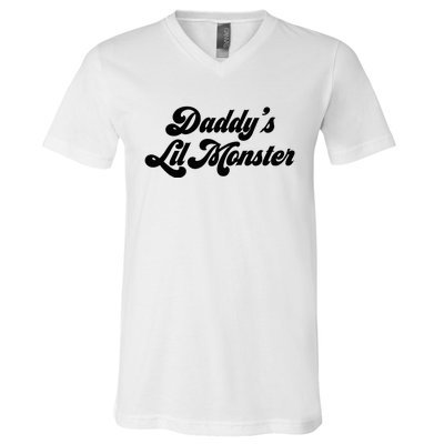 DaddyS Lil Monster V-Neck T-Shirt