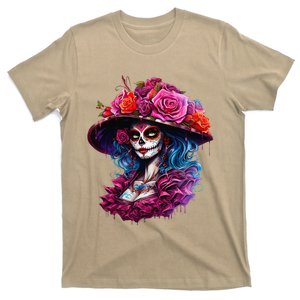 De Los Muertos La Catrina Day Of The Dead Sugar Skull Women T-Shirt