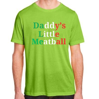 Daddy Little Meatball Italian Ironic Funny Meme Adult ChromaSoft Performance T-Shirt