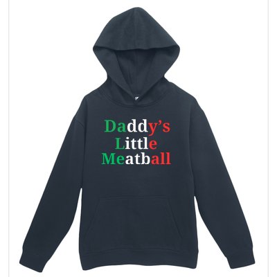 Daddy Little Meatball Italian Ironic Funny Meme Urban Pullover Hoodie