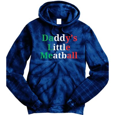 Daddy Little Meatball Italian Ironic Funny Meme Tie Dye Hoodie