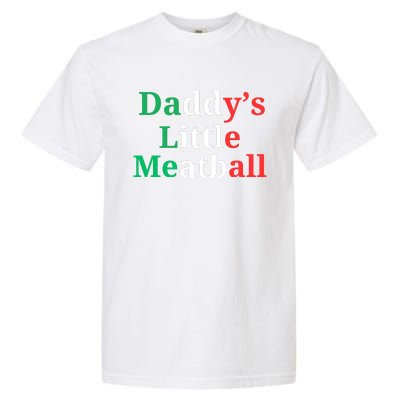 Daddy Little Meatball Italian Ironic Funny Meme Garment-Dyed Heavyweight T-Shirt