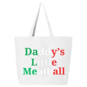 Daddy Little Meatball Italian Ironic Funny Meme 25L Jumbo Tote