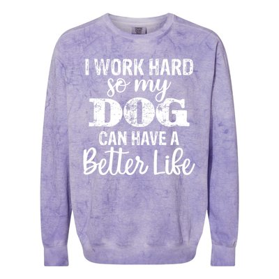 Dog Lovers Motivational Quote Colorblast Crewneck Sweatshirt