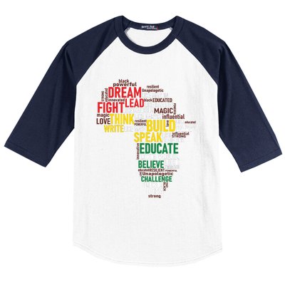 Dream Like Martin Black History Month African Celebration Baseball Sleeve Shirt