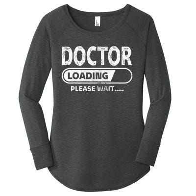 Doctor Loading Medical School Gifts Future Doctor Women's Perfect Tri Tunic Long Sleeve Shirt