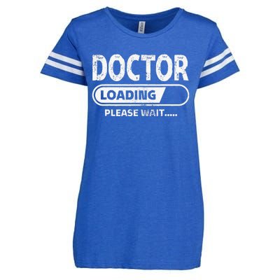 Doctor Loading Medical School Gifts Future Doctor Enza Ladies Jersey Football T-Shirt