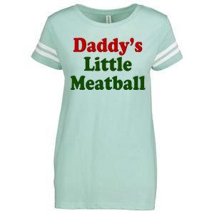 Daddys Little Meatball Cute Gift Enza Ladies Jersey Football T-Shirt