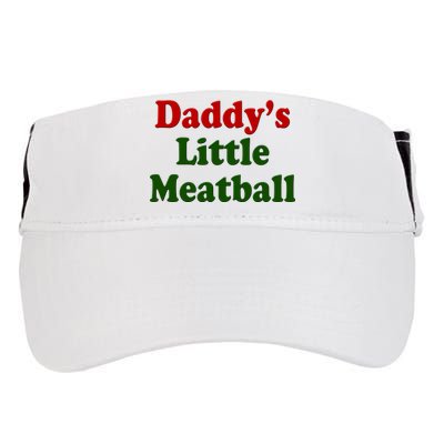 Daddys Little Meatball Cute Gift Adult Drive Performance Visor