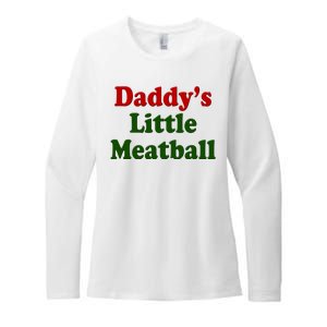 Daddys Little Meatball Cute Gift Womens CVC Long Sleeve Shirt