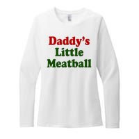 Daddys Little Meatball Cute Gift Womens CVC Long Sleeve Shirt