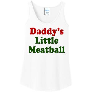 Daddys Little Meatball Cute Gift Ladies Essential Tank