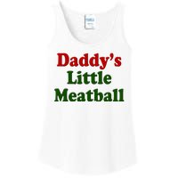 Daddys Little Meatball Cute Gift Ladies Essential Tank