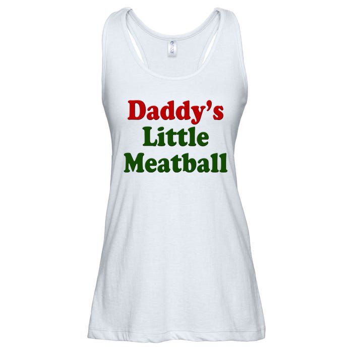 Daddys Little Meatball Cute Gift Ladies Essential Flowy Tank