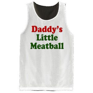 Daddys Little Meatball Cute Gift Mesh Reversible Basketball Jersey Tank