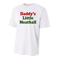 Daddys Little Meatball Cute Gift Youth Performance Sprint T-Shirt