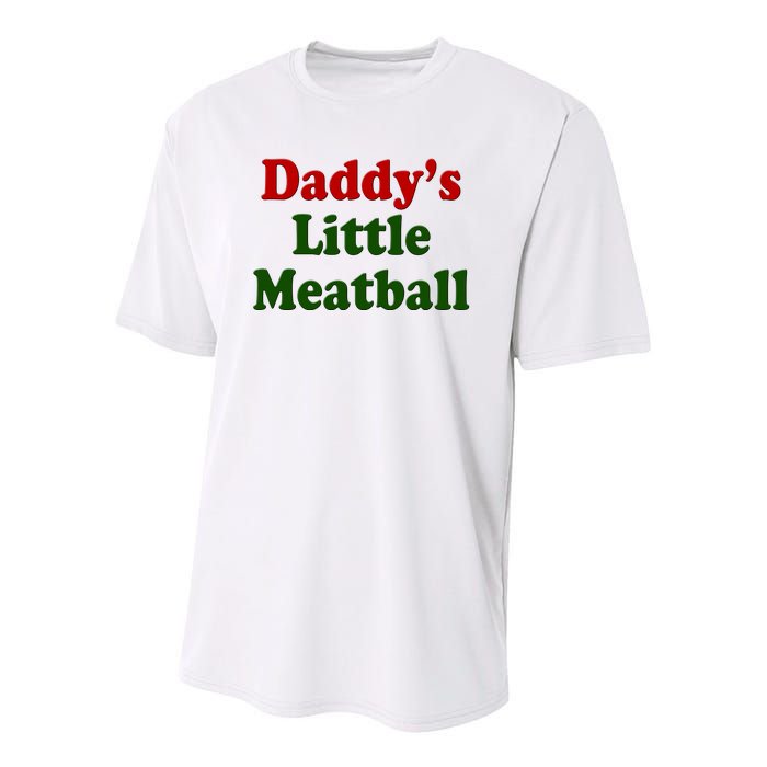 Daddys Little Meatball Cute Gift Youth Performance Sprint T-Shirt