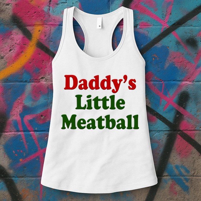 Daddys Little Meatball Cute Gift Womens Tank Top