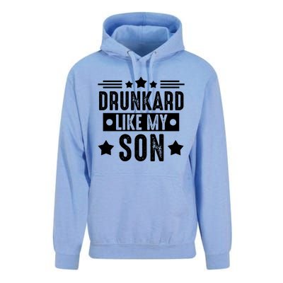 Drunkard Like My Son Father Gift Unisex Surf Hoodie