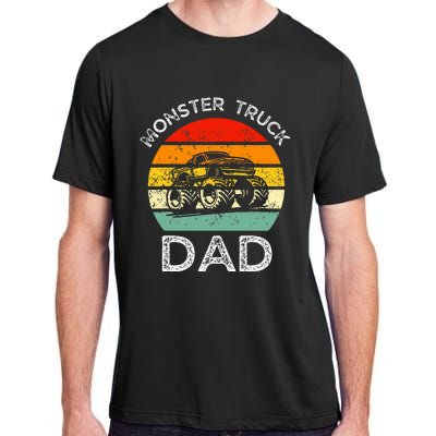 Dads Love Monster Trucks Too Fathers Day Adult ChromaSoft Performance T-Shirt