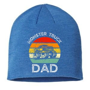 Dads Love Monster Trucks Too Fathers Day Sustainable Beanie