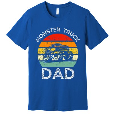 Dads Love Monster Trucks Too Fathers Day Premium T-Shirt