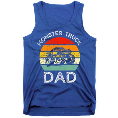 Dads Love Monster Trucks Too Fathers Day Tank Top