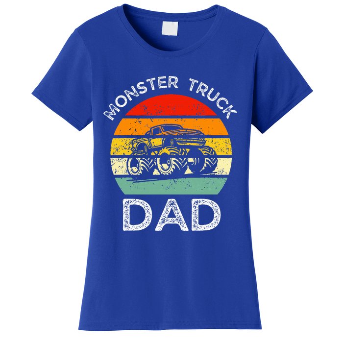 Dads Love Monster Trucks Too Fathers Day Women's T-Shirt