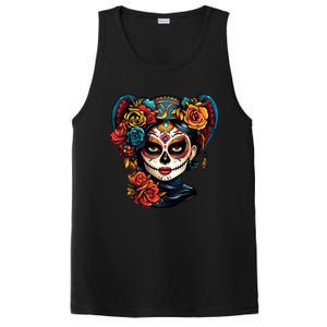 De Los Muertos La Catrina Day of the Dead Sugar Skull PosiCharge Competitor Tank