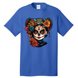 De Los Muertos La Catrina Day of the Dead Sugar Skull Tall T-Shirt