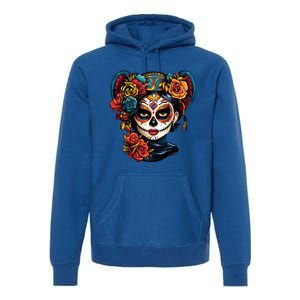 De Los Muertos La Catrina Day of the Dead Sugar Skull Premium Hoodie