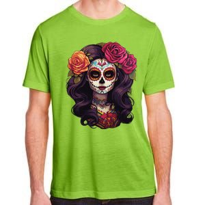 De Los Muertos La Catrina Day Of The Dead Sugar Skull Women Adult ChromaSoft Performance T-Shirt