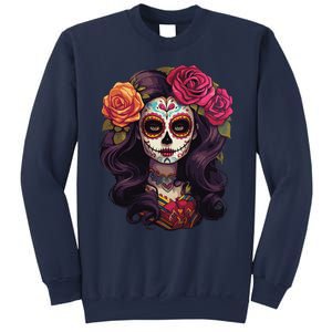 De Los Muertos La Catrina Day Of The Dead Sugar Skull Women Sweatshirt