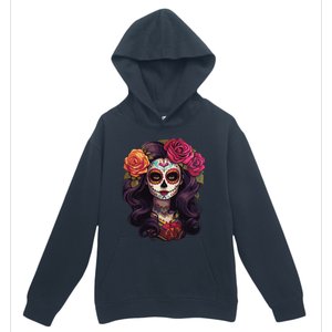 De Los Muertos La Catrina Day Of The Dead Sugar Skull Women Urban Pullover Hoodie